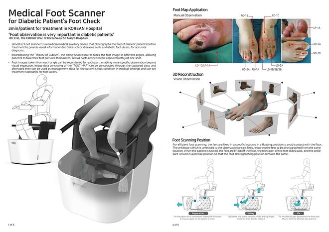 Prof. Jae-Hyung Cho Wins Red Dot Award for Medical Foot Scanner
