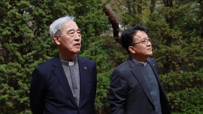 가톨릭대학교 초대 총장, 강우일 주교 본교 방문